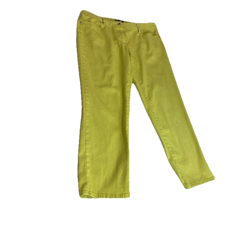 Chaus Sport Misses Women’s Sz 8 Cropped Lime Green Pants